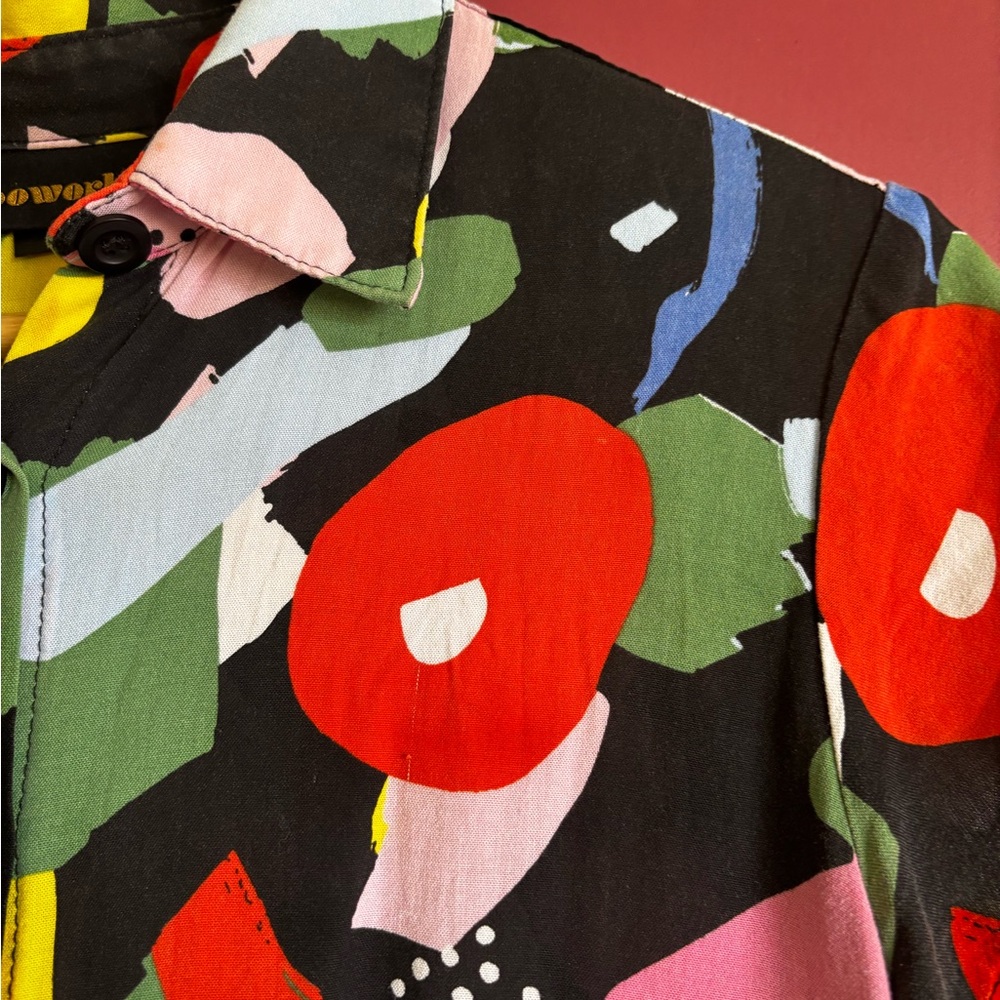 Nooworks • Joyce Button-Up • Party print by Ashley Mary • Small - Picture 5 of 10